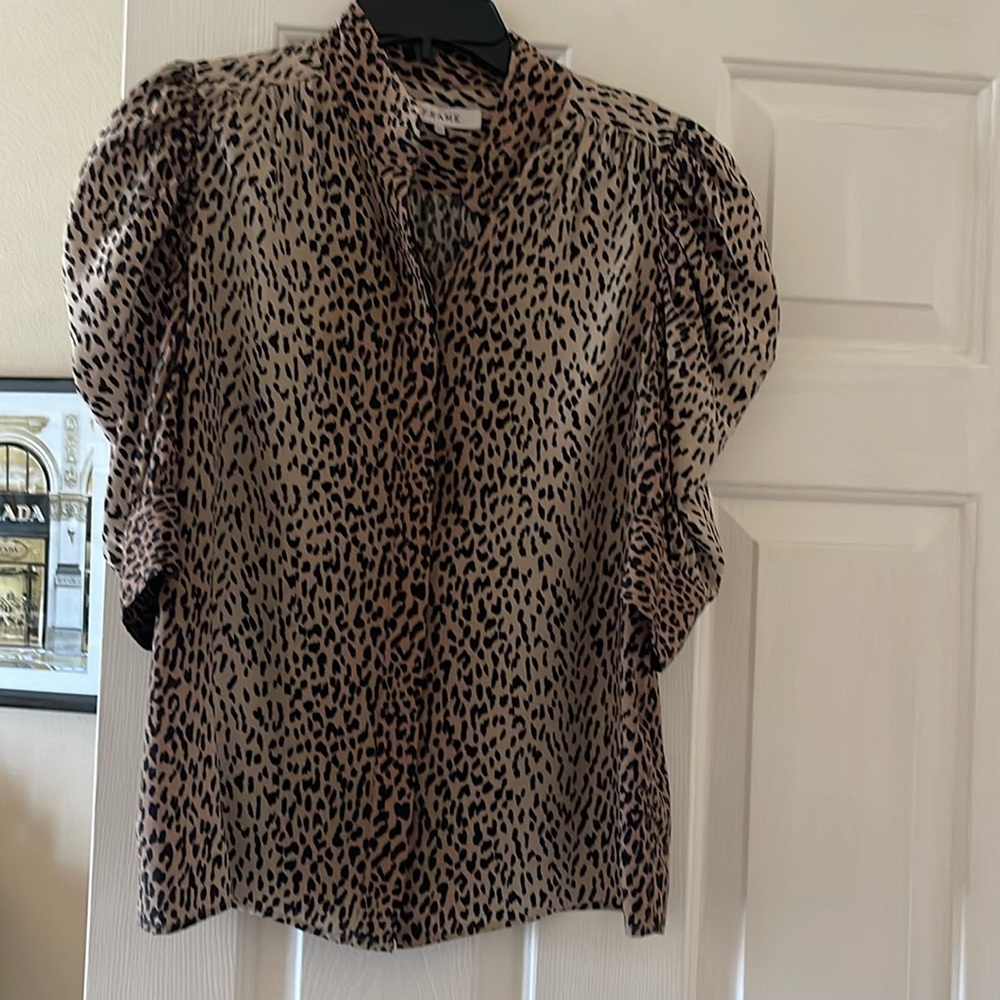 Frame silk blouse new condition